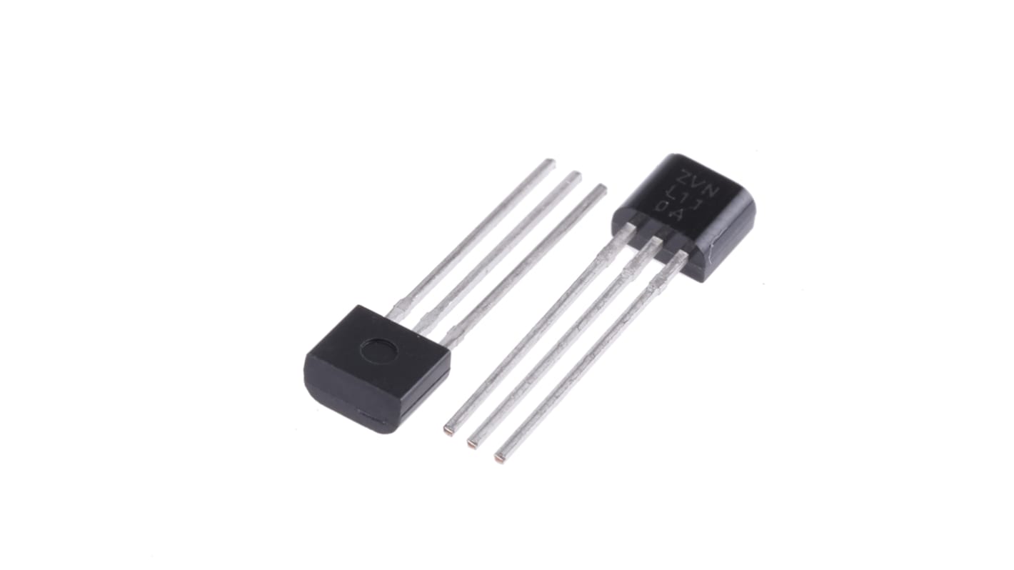 MOSFET DiodesZetex canal N, TO-92 320 mA 100 V, 3 broches