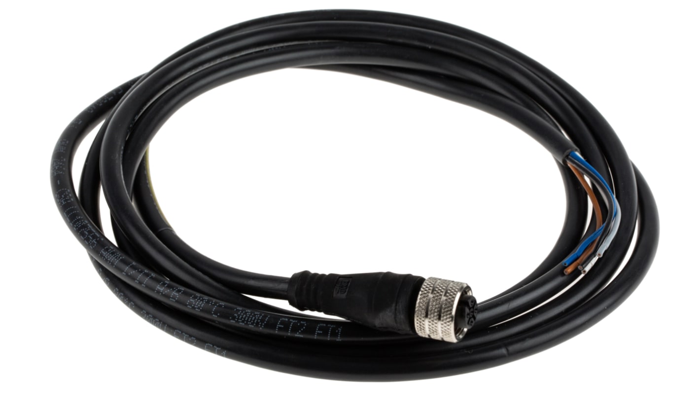 Cable de conexión Brad from Molex, con. A M12 Hembra, 5 polos, con. B Sin terminación, cod.: A, long. 2m, 60 V, 4 A,