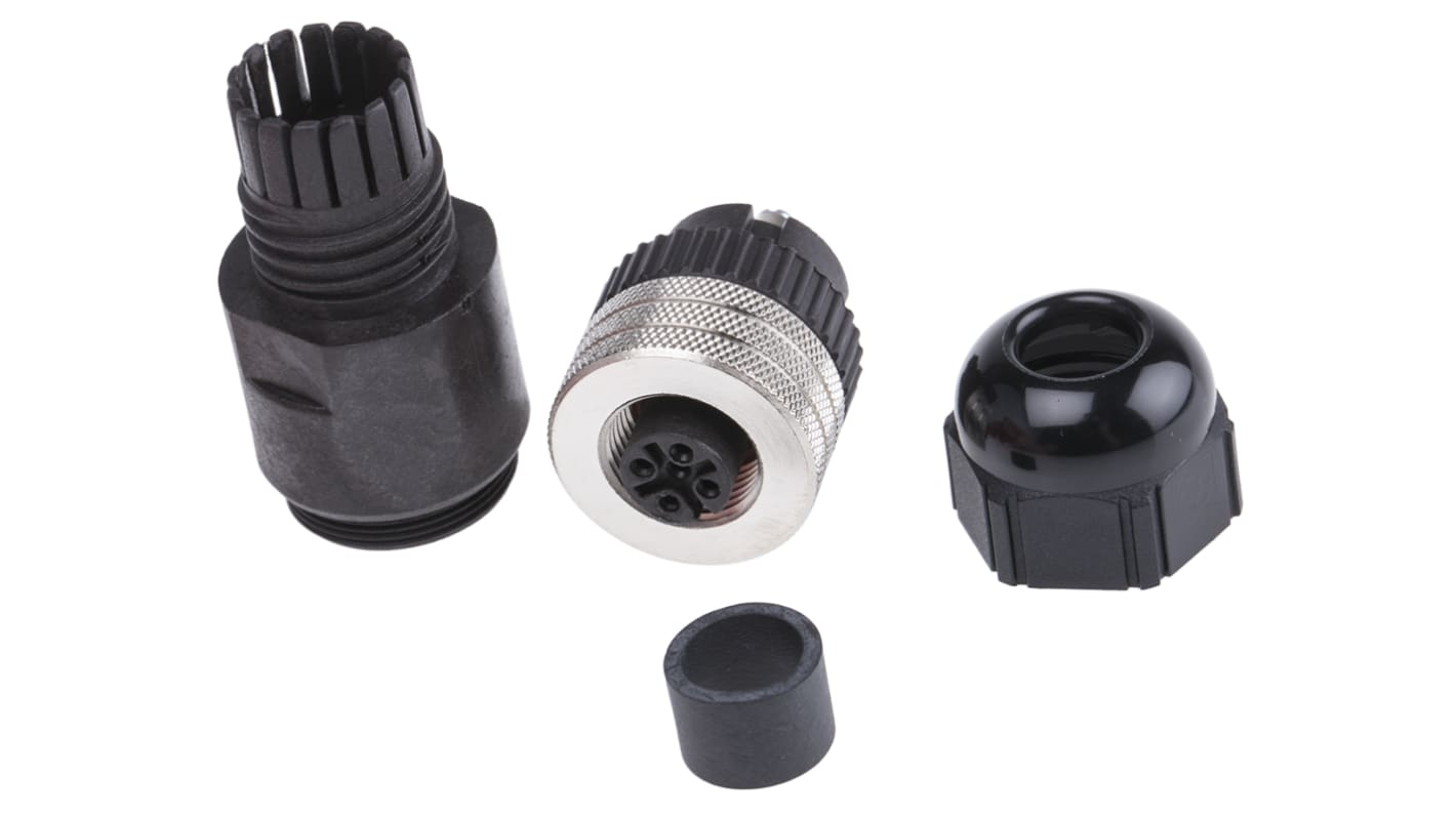 Brad from Molex Circular Connector, 5 Contacts, Cable Mount, M12 Connector, Socket, Female, IP68, Micro-Change Series