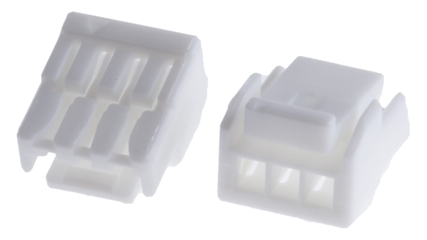 JST, GH Connector Housing, 1.25mm Pitch, 3 Way, 1 Row Right Angle, Straight