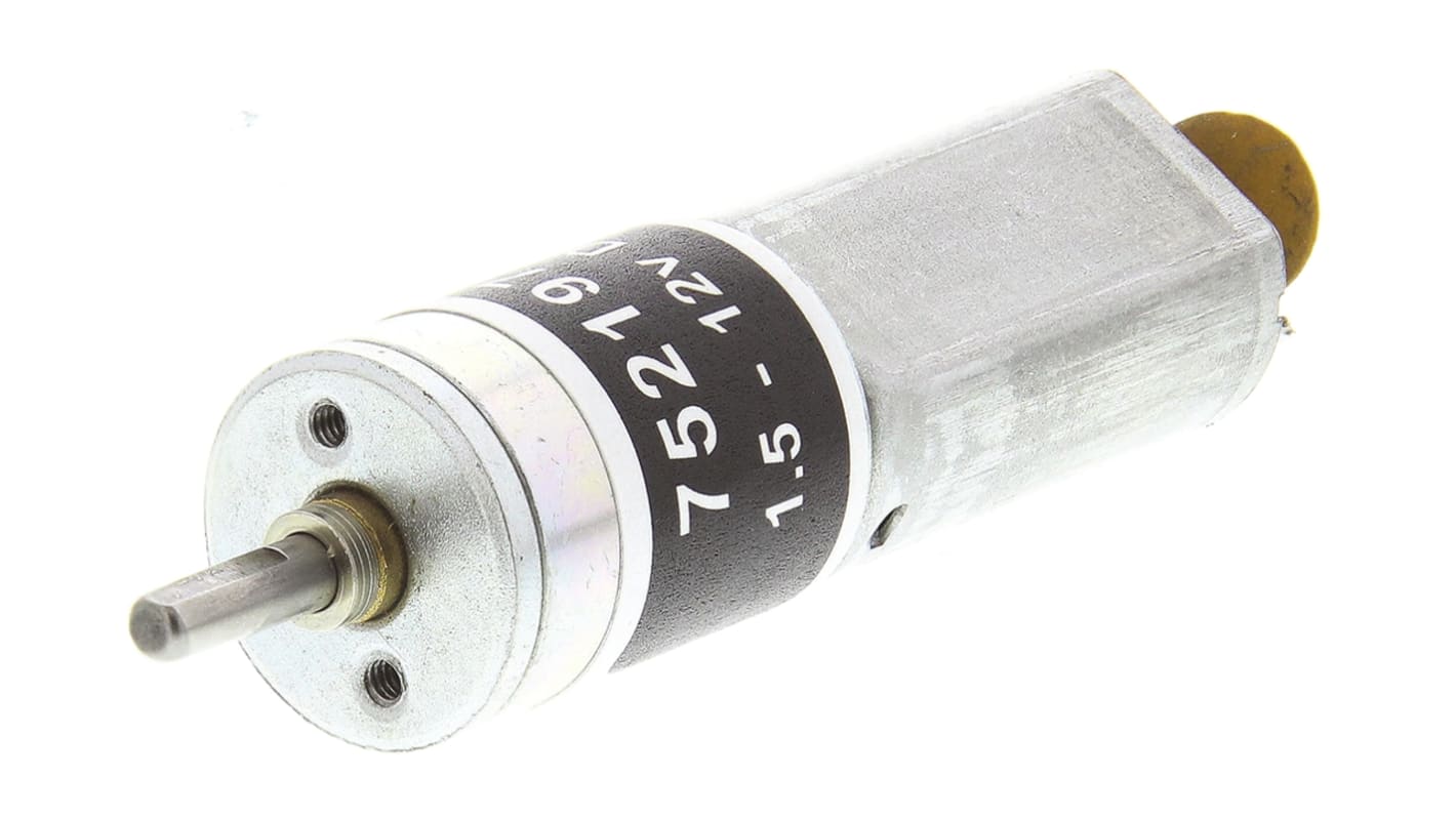 RS PRO Bürsten-Getriebemotor bis 16 Ncm, 12 V dc / 0,394 W, , Wellen-Ø 3mm, 16 (Dia.)mm x 49mm