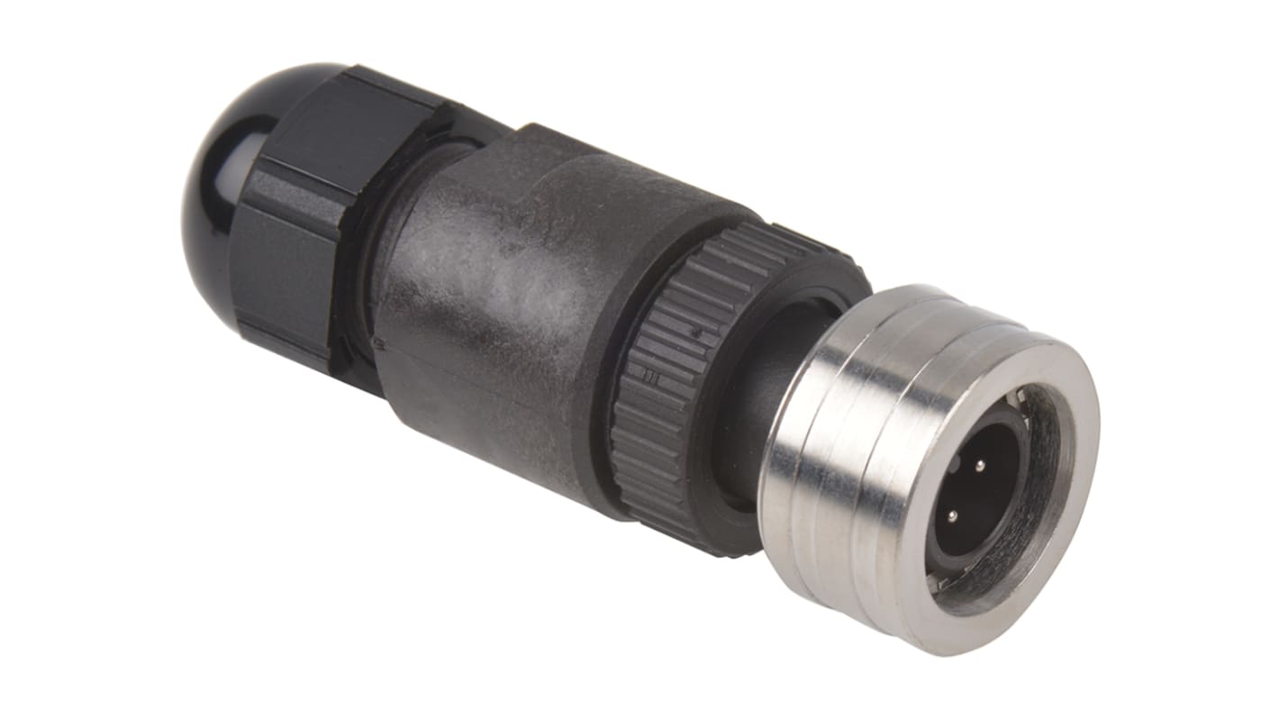 Brad from Molex Circular Connector, 4 Contacts, Cable Mount, M12 Connector, Plug, Male, IP69K, Ultra-Lock Series