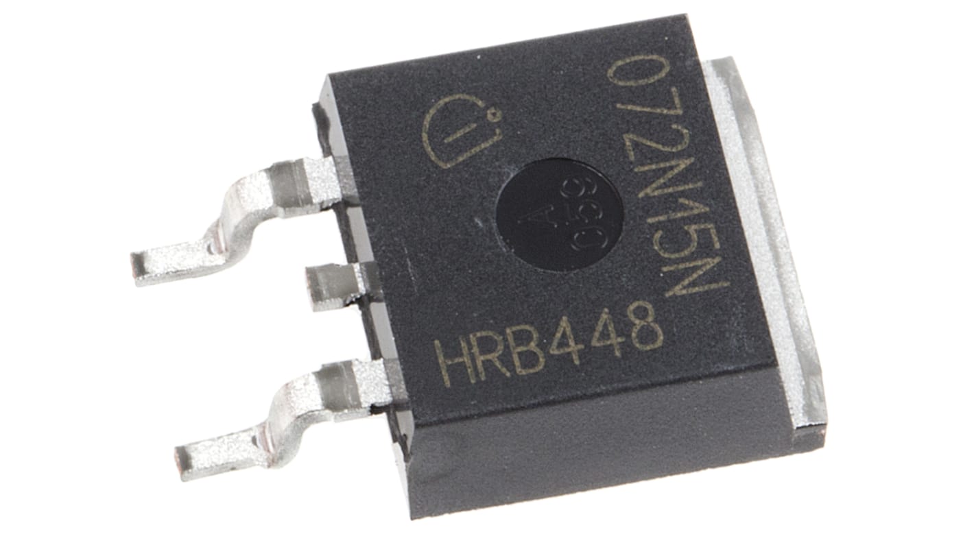 řada: OptiMOS™ 3MOSFET IPB072N15N3GATMA1 N-kanálový 100 A 150 V, D2PAK (TO-263), počet kolíků: 3 Jednoduchý Si