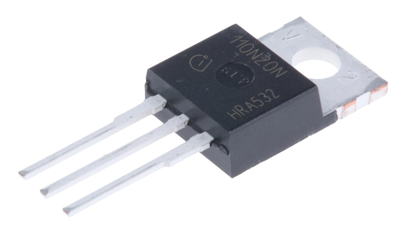 N-Channel MOSFET Transistor, 88 A, 200 V, 3-Pin TO-220 Infineon IPP110N20N3GXKSA1