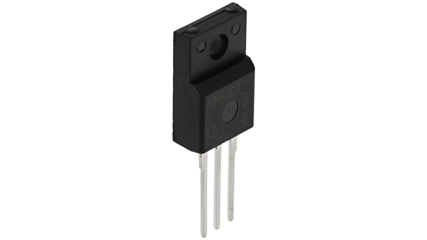 Infineon Nチャンネル MOSFET650 V 11 A スルーホール パッケージTO-220 FP 3 ピン