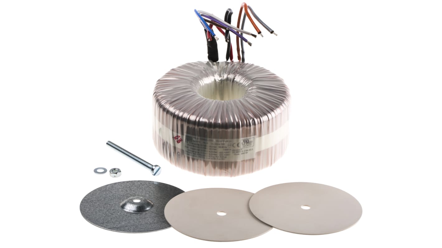 Transformador toroidal Block, RKD 1000/2x115, Tensión 2 x 115V ac, Potencia 1000VA, 2 salidas