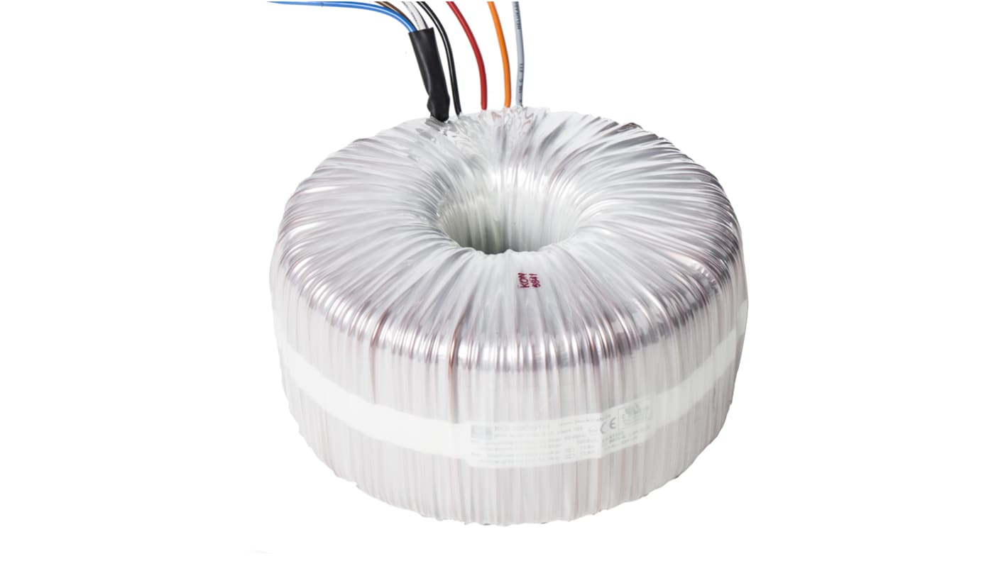 Transformador toroidal Block, RKD 3000/2x115, Tensión 2 x 115V ac, Potencia 3000VA, 2 salidas