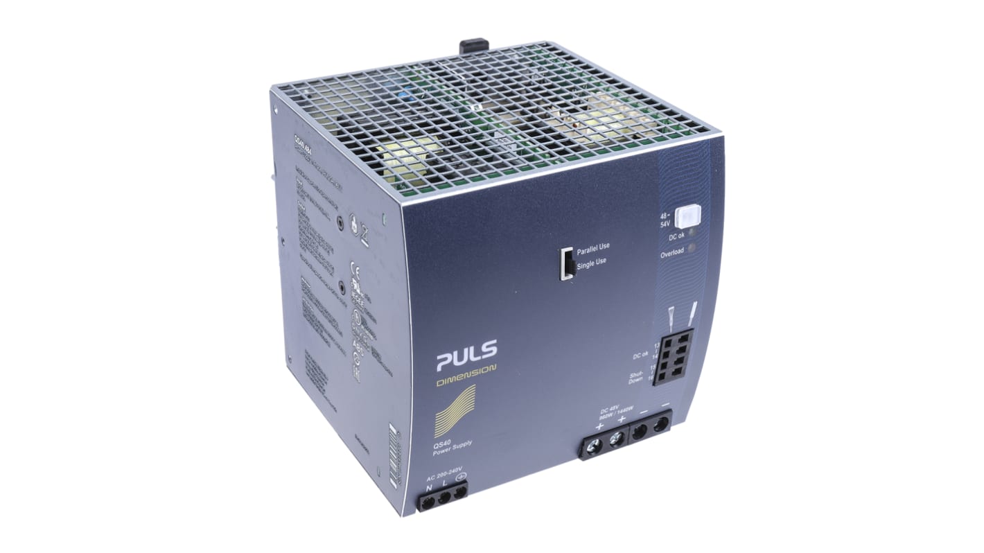 PULS DIMENSION Q Switched Mode DIN Rail Power Supply, 200 → 240V ac ac Input, 48V dc dc Output, 20A Output, 960W