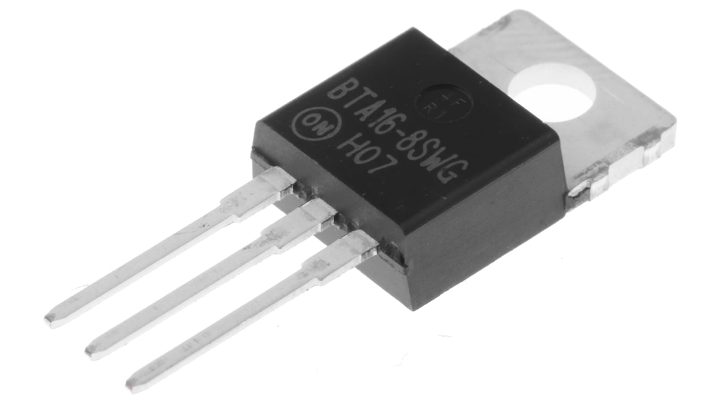 Littelfuse Through Hole, 3-pin, TRIAC, Gate Trigger 1.3V 800V