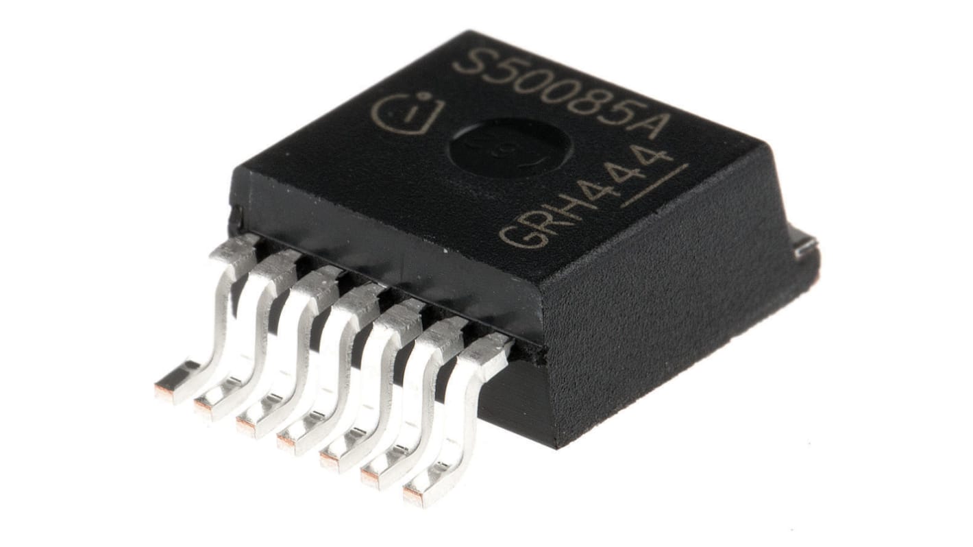 Infineon BTS500851TMAATMA1 Teljesítménykapcsoló IC, Magas oldalú kapcsoló, 7-pin, TO-220
