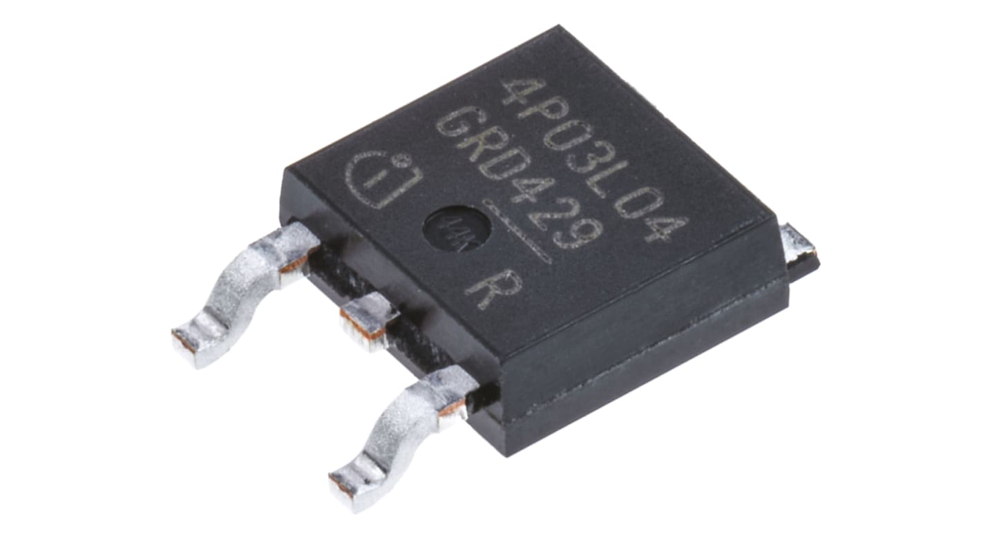 MOSFET Infineon IPD90P03P4L04ATMA1, VDSS 30 V, ID 90 A, DPAK (TO-252) de 3 pines, , config. Simple