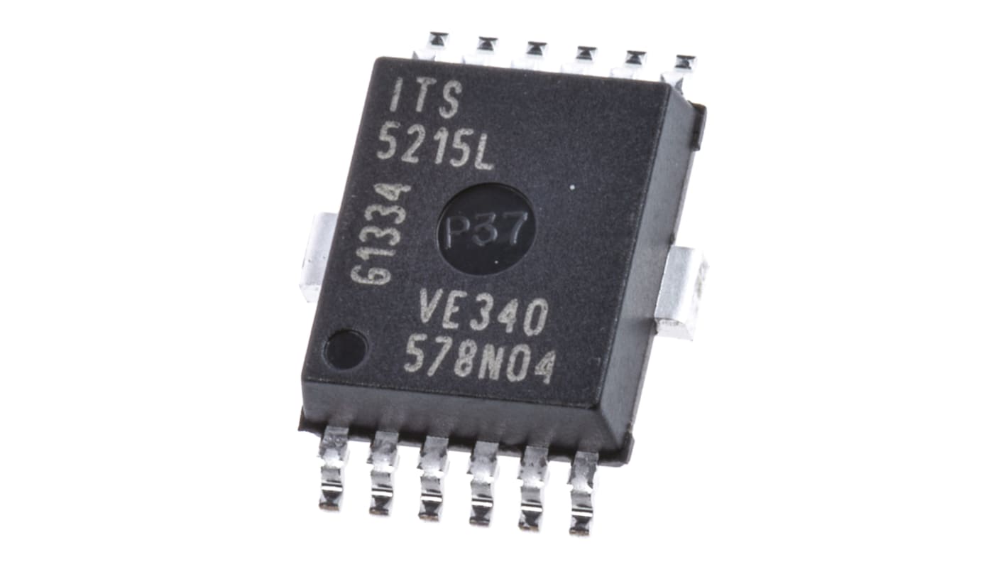 Switch di alimentazione CI Infineon High side, SOIC, 12 pin, 16 V, 9.5A, 180mΩ