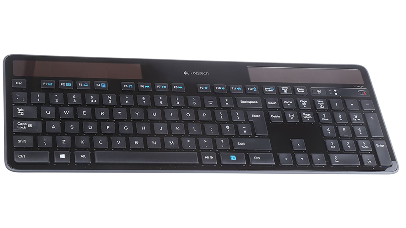 Logitech Tastatur, Trådløst udstyr, Sort, QWERTY (UK)