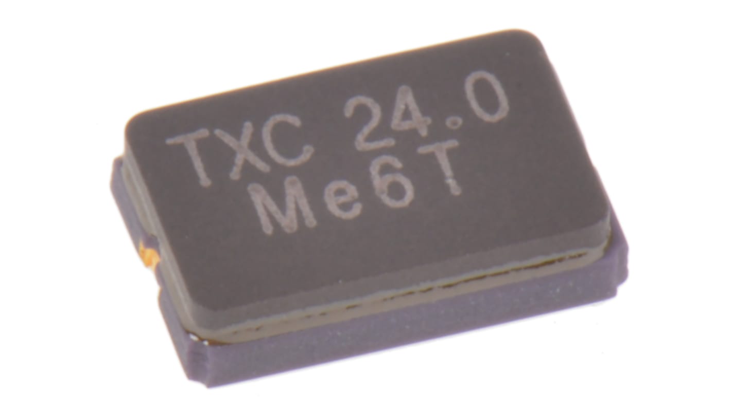 TXC 24MHz Crystal ±30ppm SMD 2-Pin 5 x 3.2 x 1.2mm