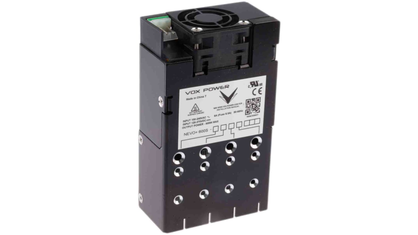 Vox Power Schaltnetzteil 4-Kanal 600W 120 → 370 V dc, 85 → 264 V ac Frontend, Gestellmontage