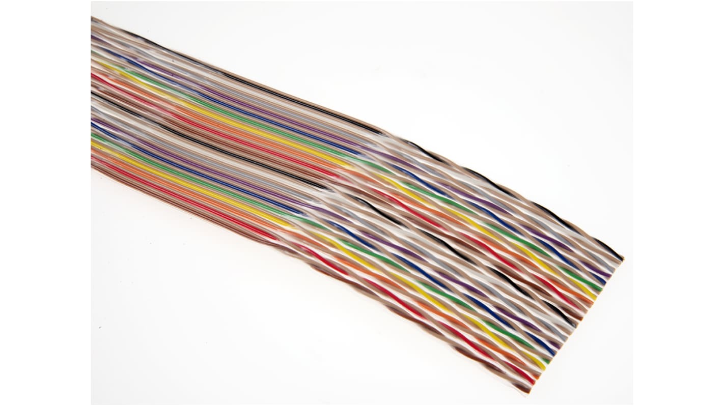 Amphenol Spectra-Strip Series Ribbon Cable, 40-Way, 1.27mm Pitch