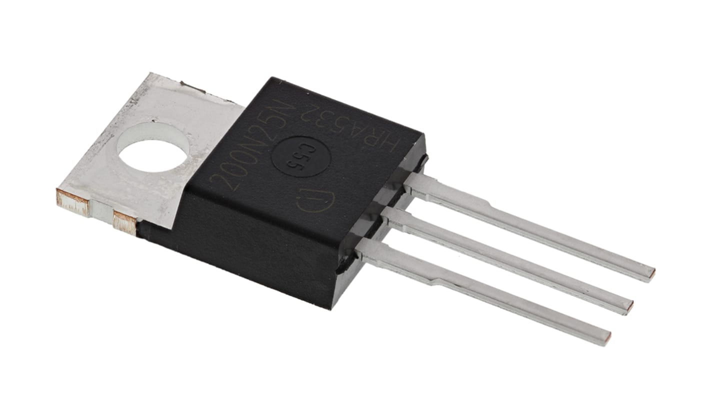 MOSFET, 1 elem/chip, 64 A, 250 V, 3-tüskés, TO-220 OptiMOS™ 3 Egyszeres Si