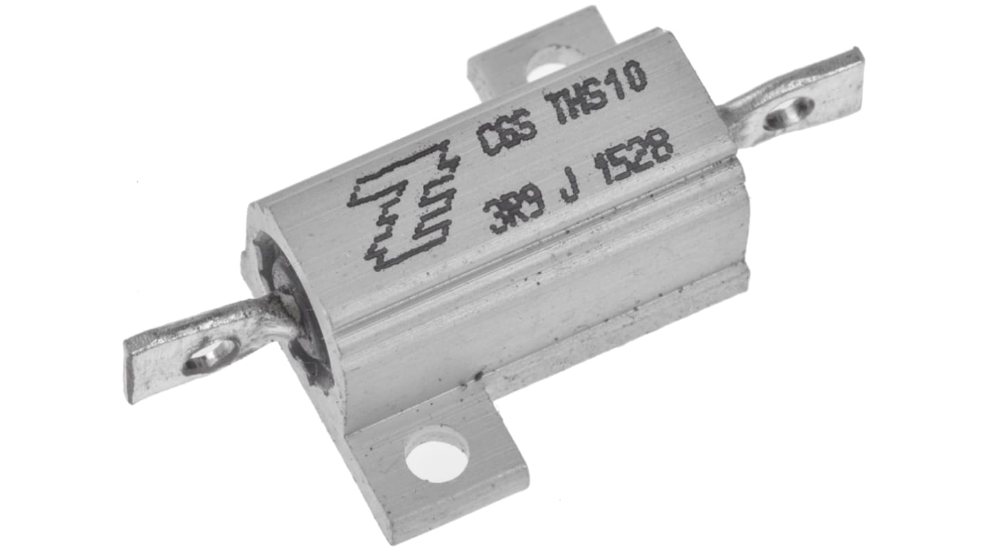 Résistance à montage sur châssis Bobinée, 3.9Ω 10W ±5%