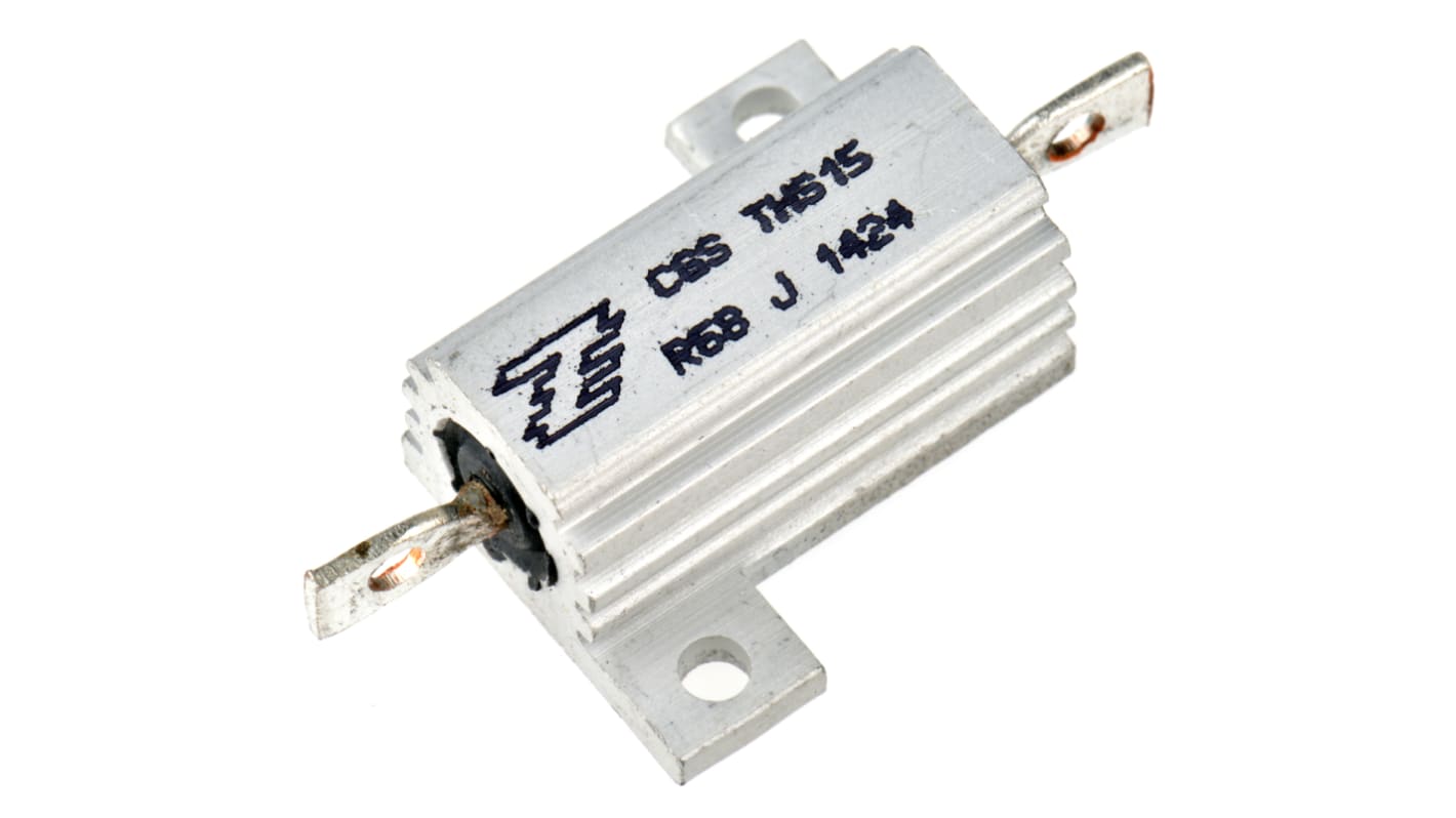 TE Connectivity, 680mΩ 15W Wire Wound Chassis Mount Resistor THS15R68J
