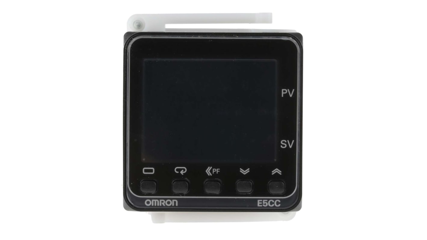 Controlador de temperatura PID Omron serie E5CC, 48 x 48mm, 100 → 240 Vac Análogo, sensor de temperatura