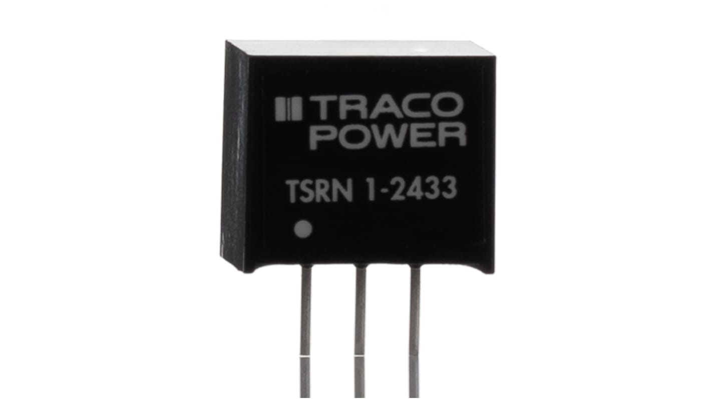 Régulateur de commutation TRACOPOWER, TSRN 1, entrée 4.6 → 32 V dc, 4.6 → 42 V dc, sortie ±3.3V c.c., 1A