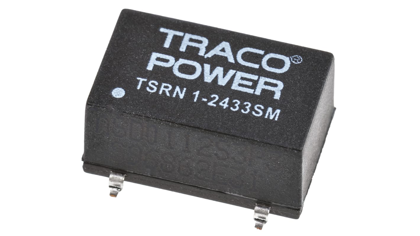 Regolatore switching TRACOPOWER, ingresso 4.6 → 32 V dc, 4.6 → 42 V dc, uscita ±3.3V cc, 1 A, 600 mA