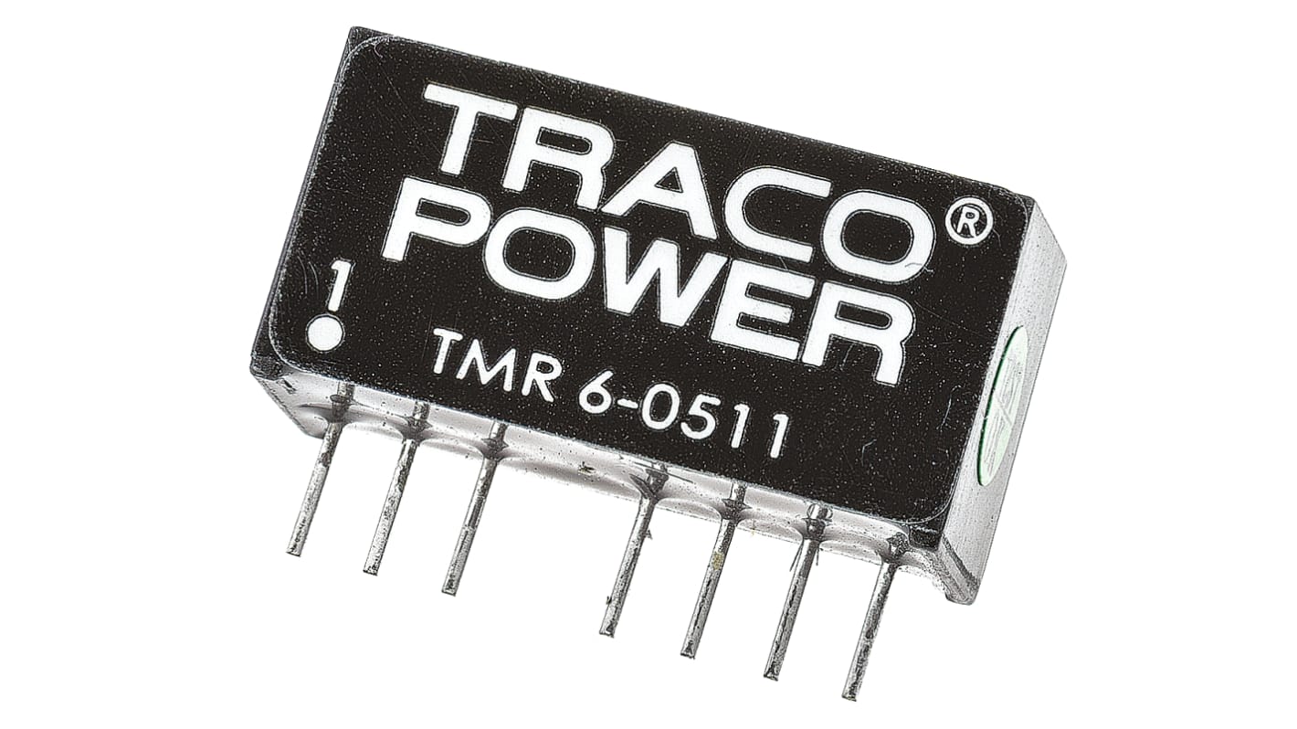 TRACOPOWER DC-DC átalakító, KI: 5V dc, 1.2A / 6W, BE: 4,5 → 9 V DC