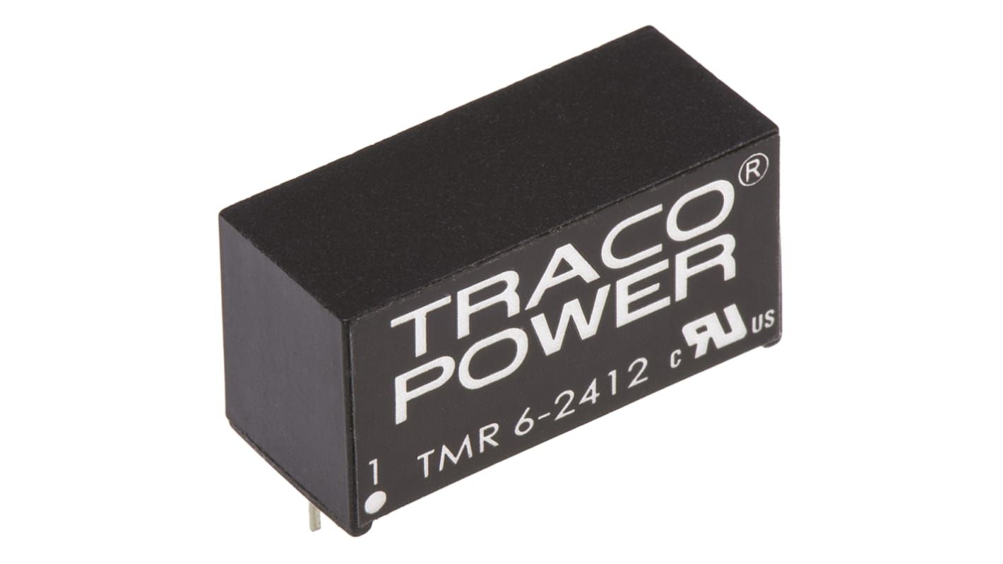 TRACOPOWER DC-DCコンバータ Vout：12V dc 18 → 36 V dc, 6W, TMR 6-2412