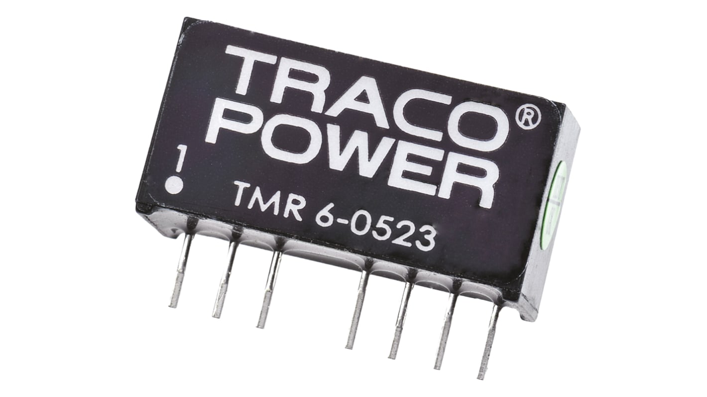 TRACOPOWER TMR 6 DC-DC Converter, ±15V dc/ ±200mA Output, 4.5 → 9 V dc Input, 6W, Through Hole, +70°C Max Temp
