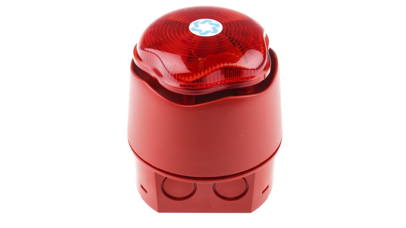 Hosiden Besson Banshee Excel Lite Xenon, Stroboskop-Licht Alarm-Leuchtmelder Rot / 110dB, 9 → 30 Vdc