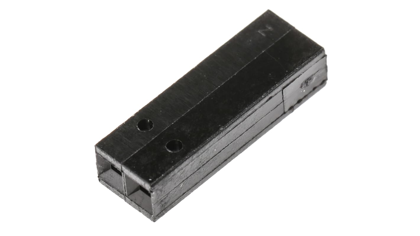 Carcasa de conector TE Connectivity 87499-4, Serie AMPMODU MOD IV, paso: 2.54mm, 2 contactos, , 1 fila filas, Recto,