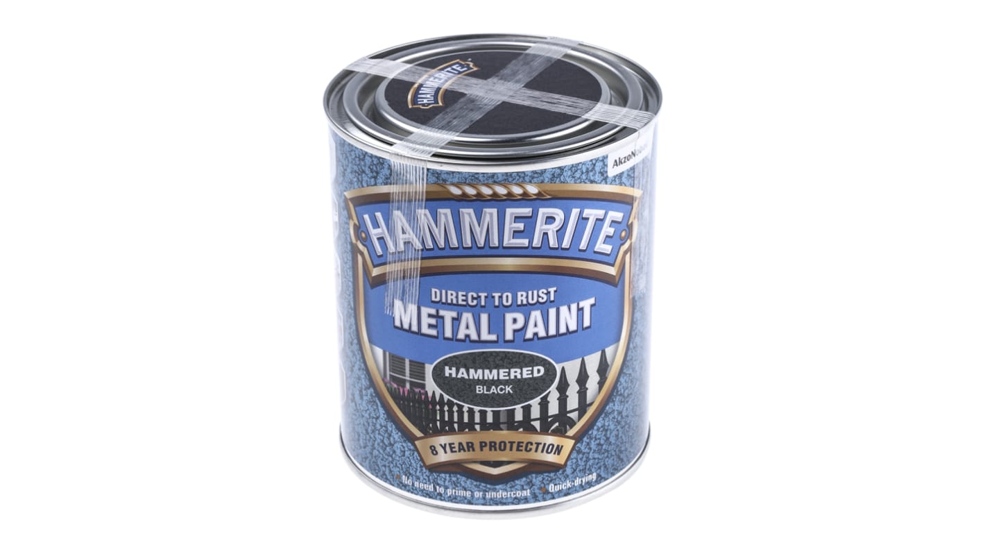 Hammerite Metal Paint in Hammered Black 750ml