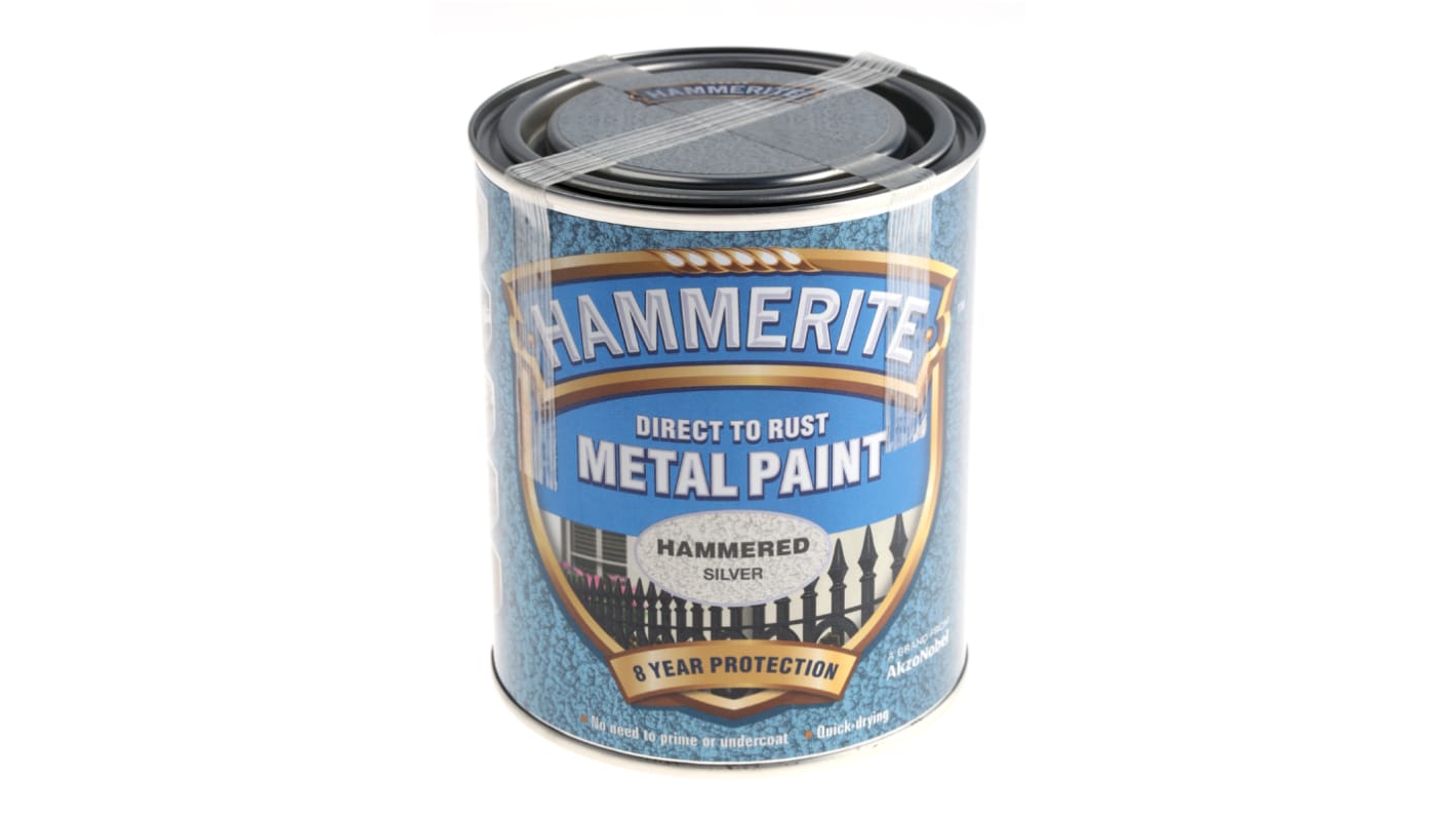 Hammerite Metal Paint in Hammered Silver 750ml