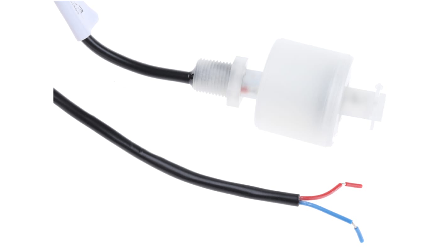 Sensata / Cynergy3 RSF50 Series Vertical Polypropylene Float Switch, Float, 1m Cable, NO/NC