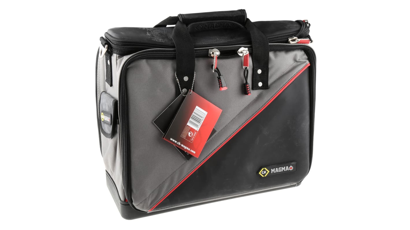 CK Polyester Werkzeugtasche mit 2-Wege Reißverschluss, 210mm x 460mm x 420mm mit Tragriemen