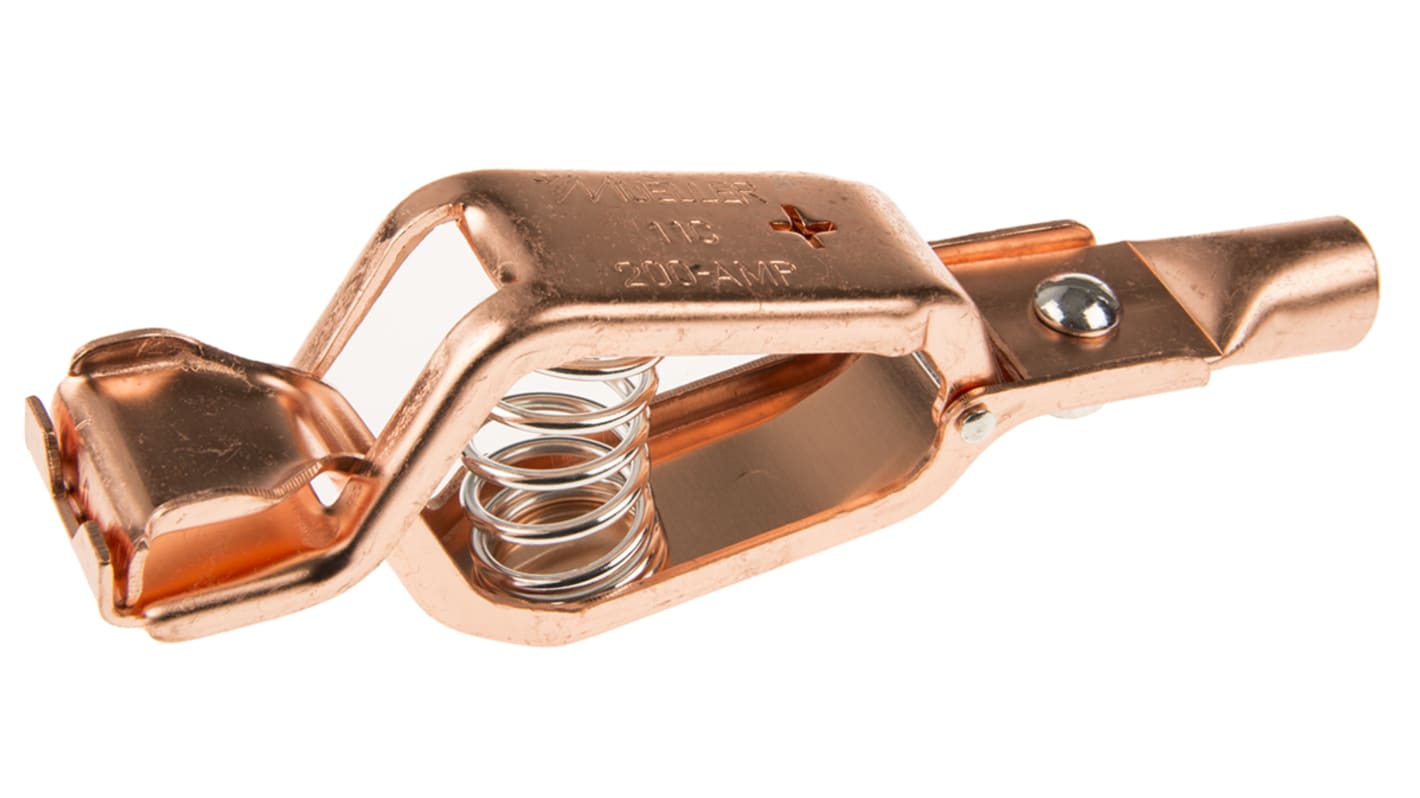 Mueller Electric Crocodile Clip, Copper Contact, 200A