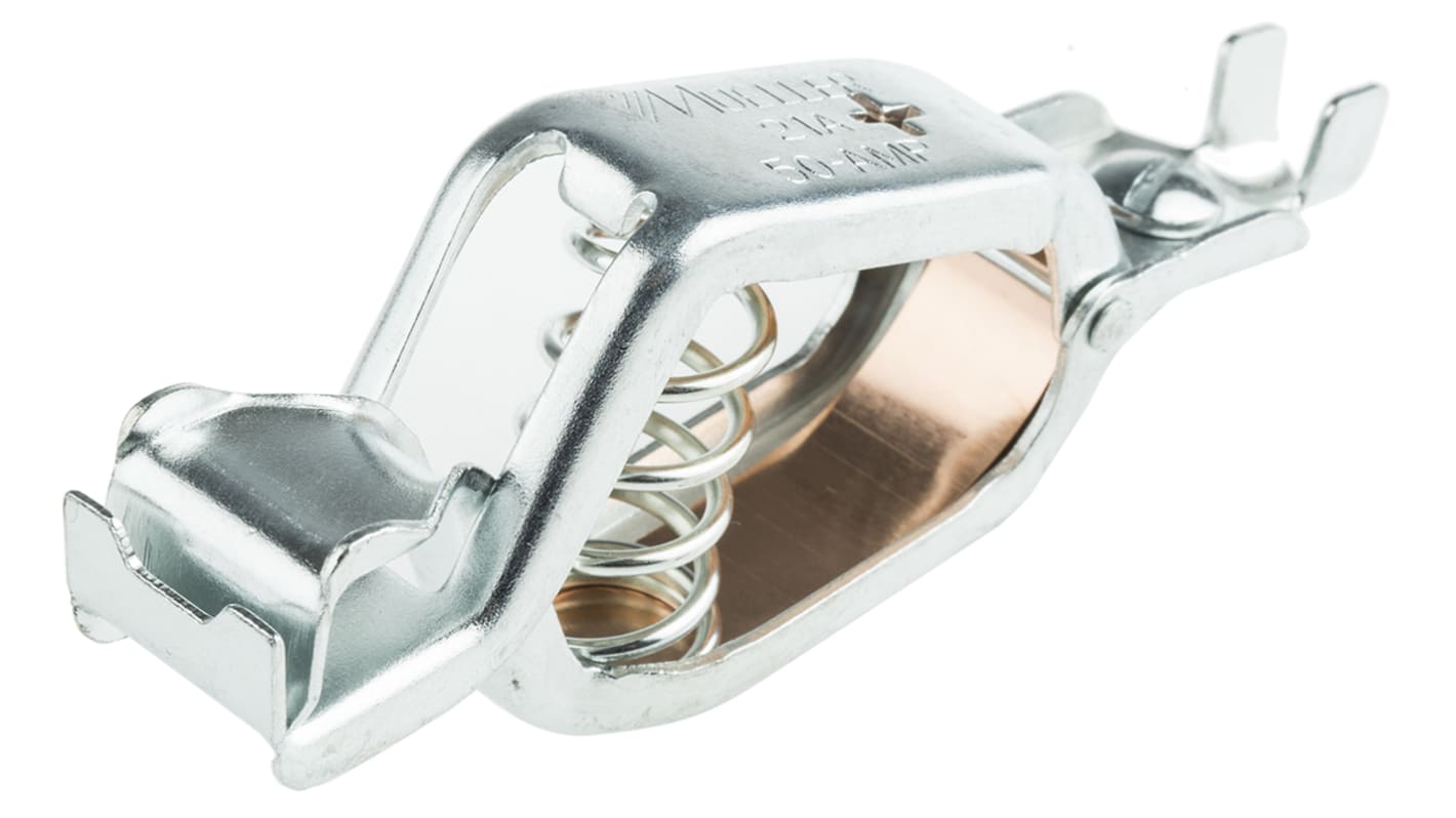 Mueller Electric Crocodile Clip, Zinc-Plated Steel Contact, 50A