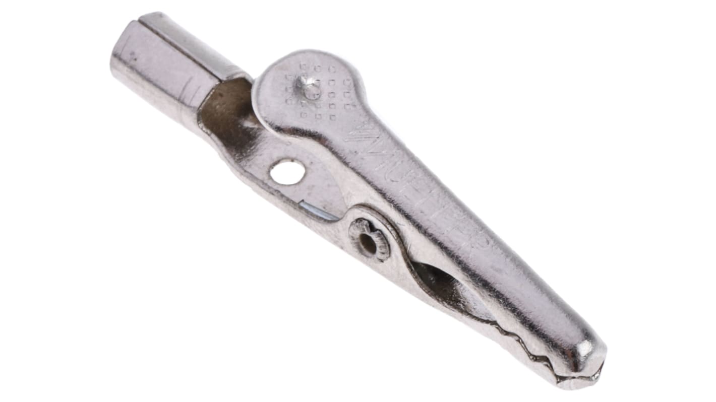 Mueller Electric Crocodile Clip, Nickel-Plated Steel Contact, 5A