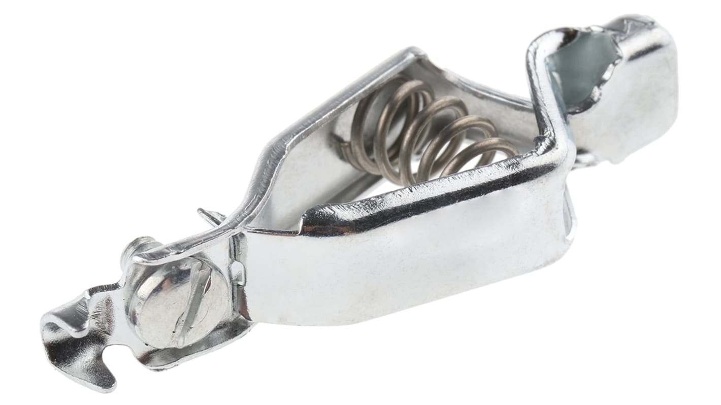 Mueller Electric Crocodile Clip, Steel Contact, 10A