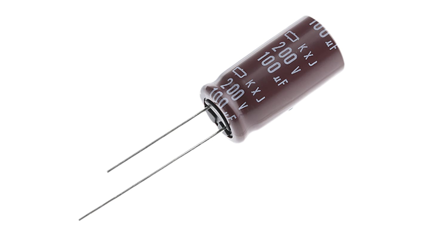 CHEMI-CON 100μF Aluminium Electrolytic Capacitor 200V dc, Radial, Through Hole - EKXJ201ELL101MK25S