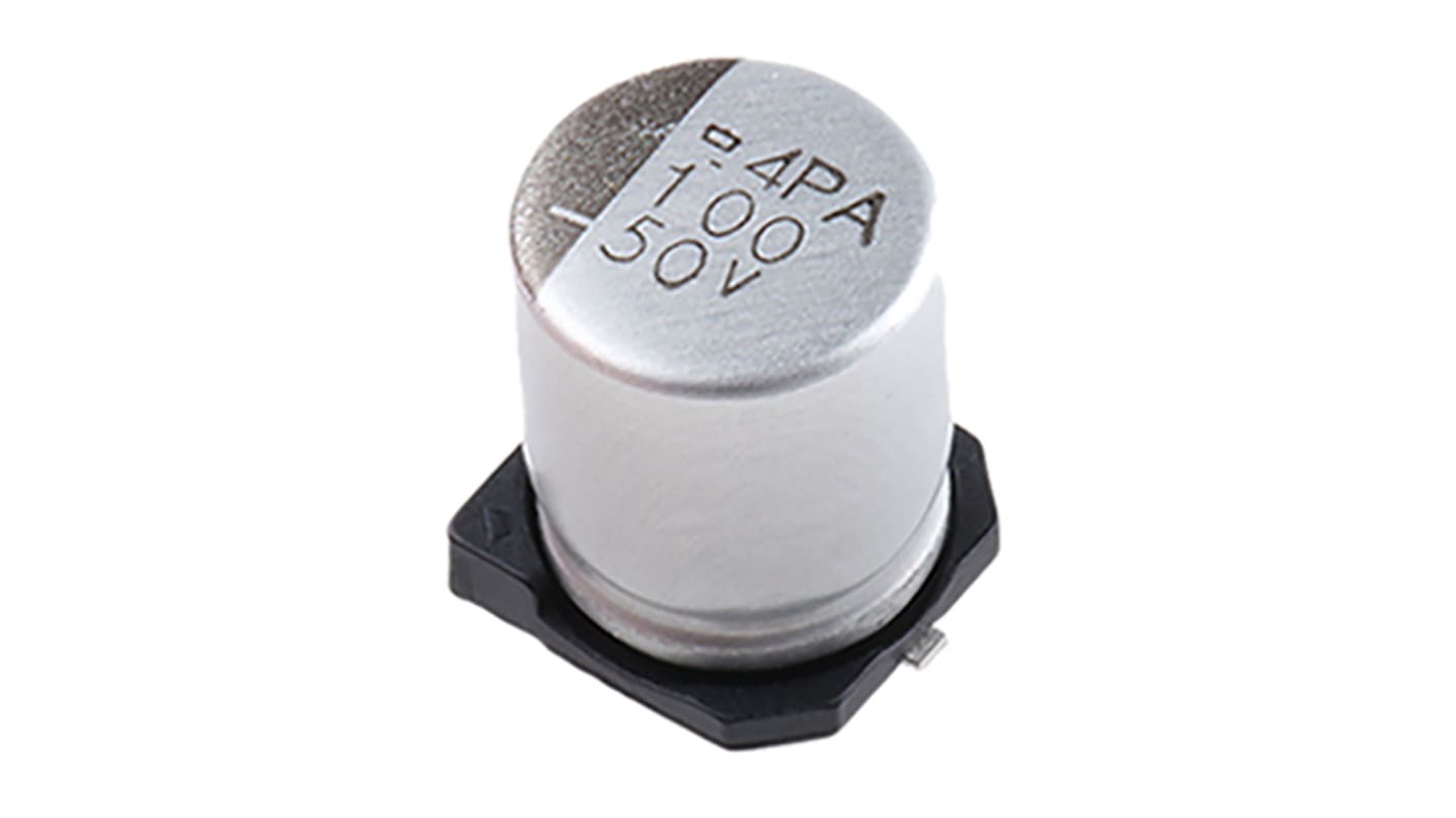 CHEMI-CON 100μF Aluminium Electrolytic Capacitor 50V dc, Surface Mount - EMVA500ADA101MHA0G