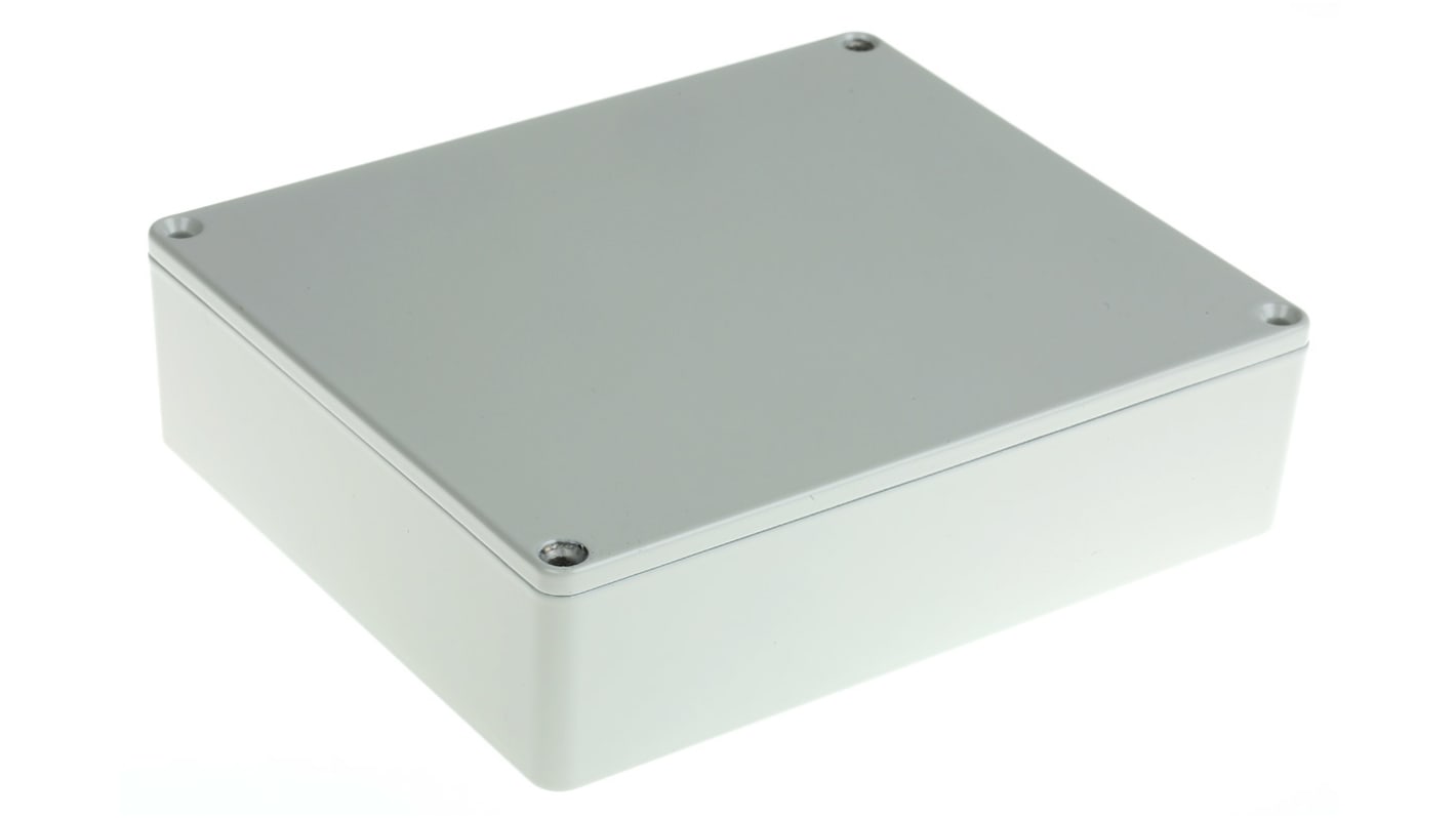 Caja Hammond de Aluminio Presofundido Gris, 145 x 121 x 39mm, IP54, Apantallada