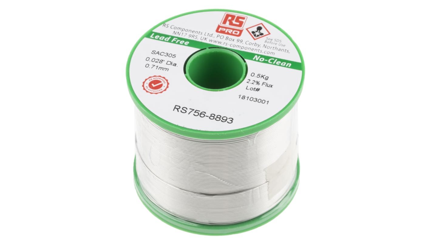 RS PRO Wire, 0.71mm Lead Free Solder, 217°C Melting Point | RS