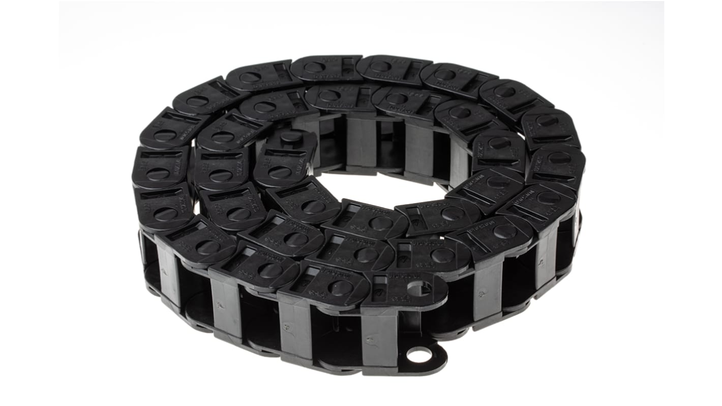 Goulotte Igus 10, e-chain, 36 mm x 23mm x 1m Flexible, en Igumid G Noir