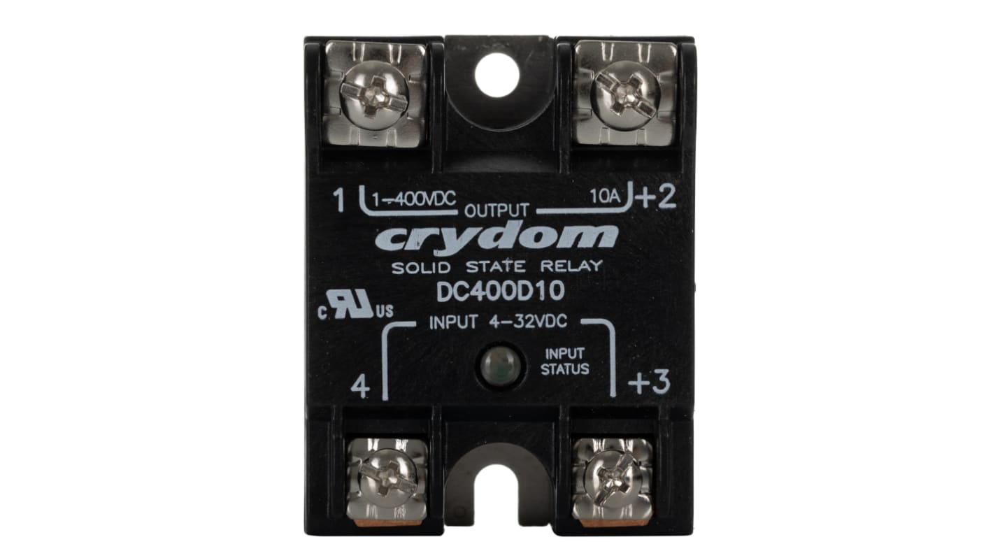 Sensata / Crydom DC Series Series Solid State Relay, 10 A Load, Panel Mount, 300 V dc Load, 32 V dc Control