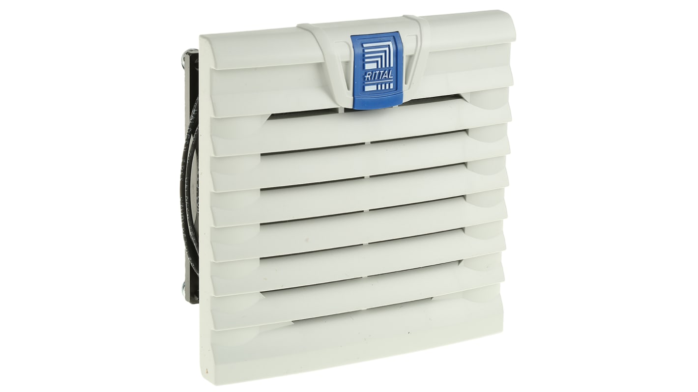 Rittal SK Series Filter Fan, 230 V ac, AC Operation, 15 m³/h, 18 m³/h Filtered, 20m³/h Unimpeded, IP54, 116.5 x 116.5mm