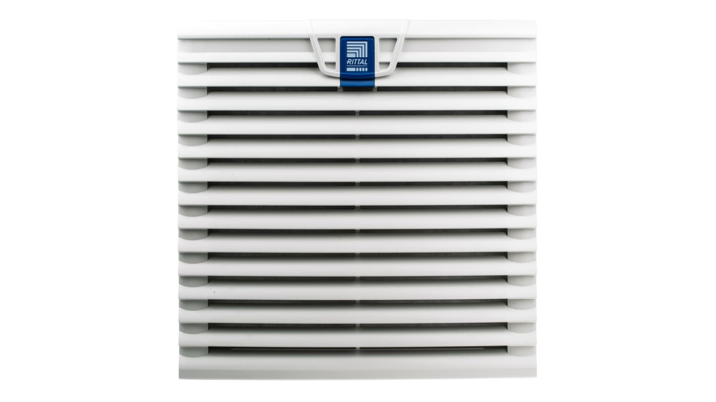 Ventilador con filtro Rittal de 255 x 255mm, alim. 24 V dc, 25W, caudal filtrado 205m³/h, 54dB, IP54