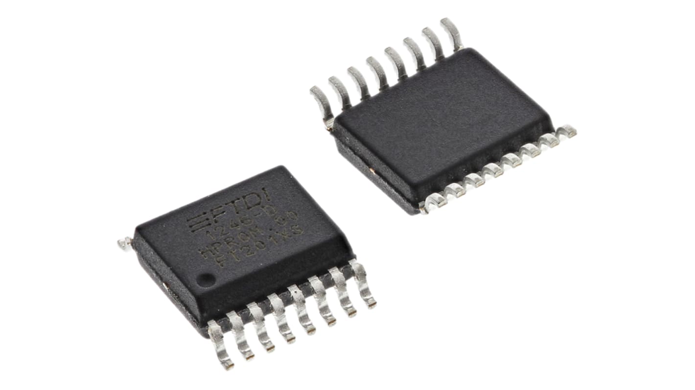 UART FT201XS-R, SIE, UART, 3.4Mbit/s, 5 V, 16-tüskés, SSOP