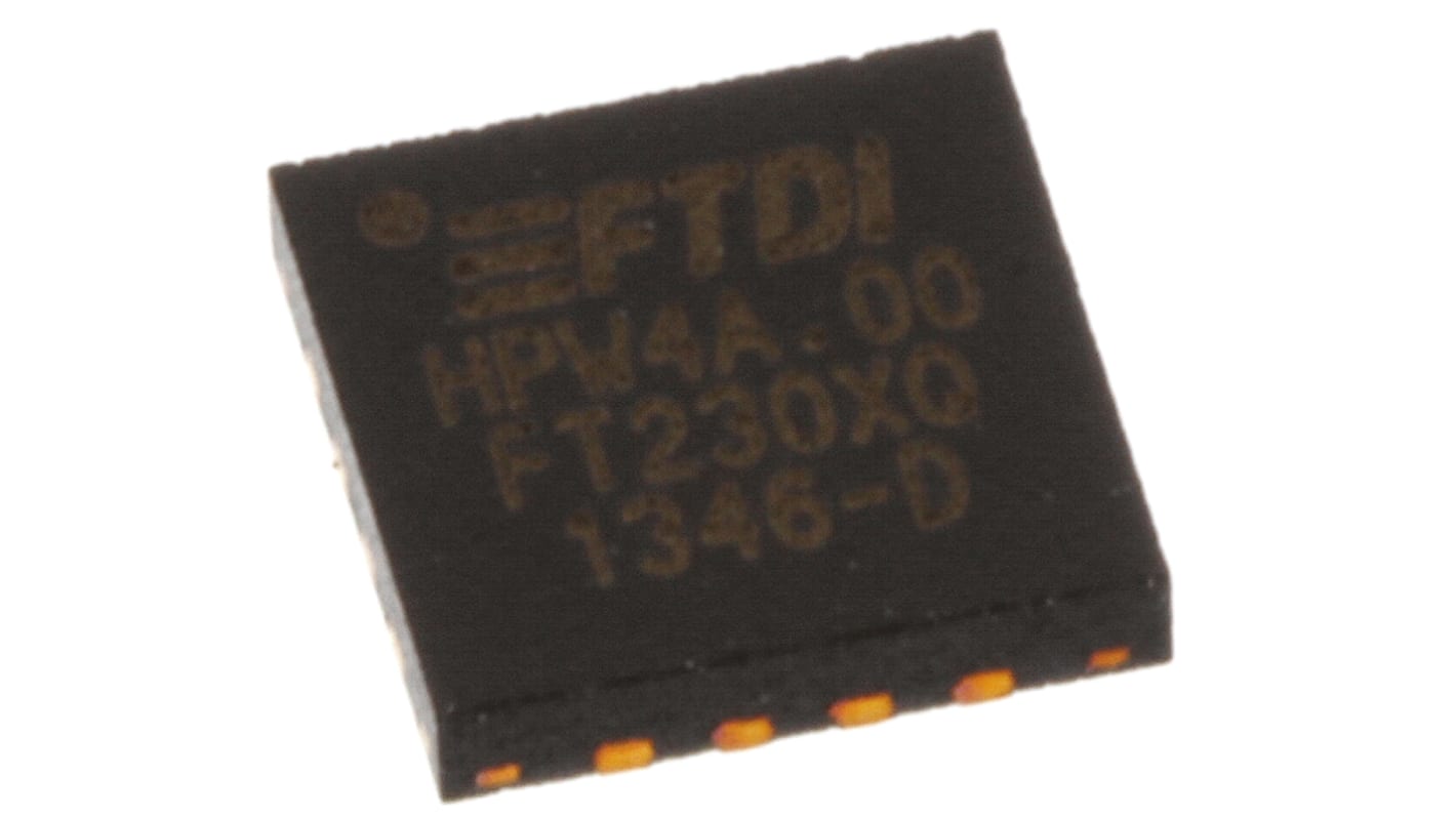 FT230XQ-R, UART, RS232, RS422, RS485, SIE, UART 3MBd, 5 V, 16 Ben, QFN