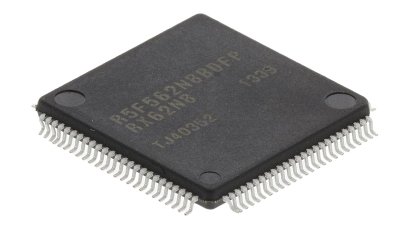 Microcontrollore Renesas Electronics, RX, LFQFP, RX600, 100 Pin, Montaggio superficiale, 32bit, 100MHz